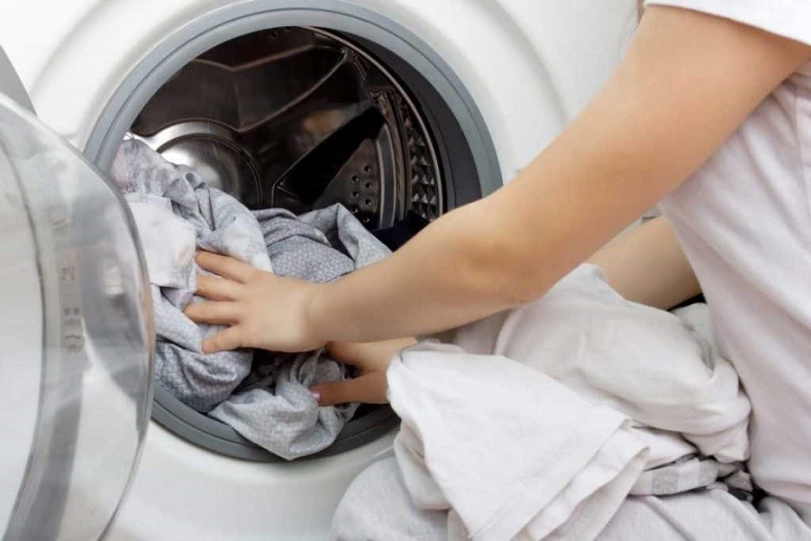giặt rèm cửa bằng máy giặt