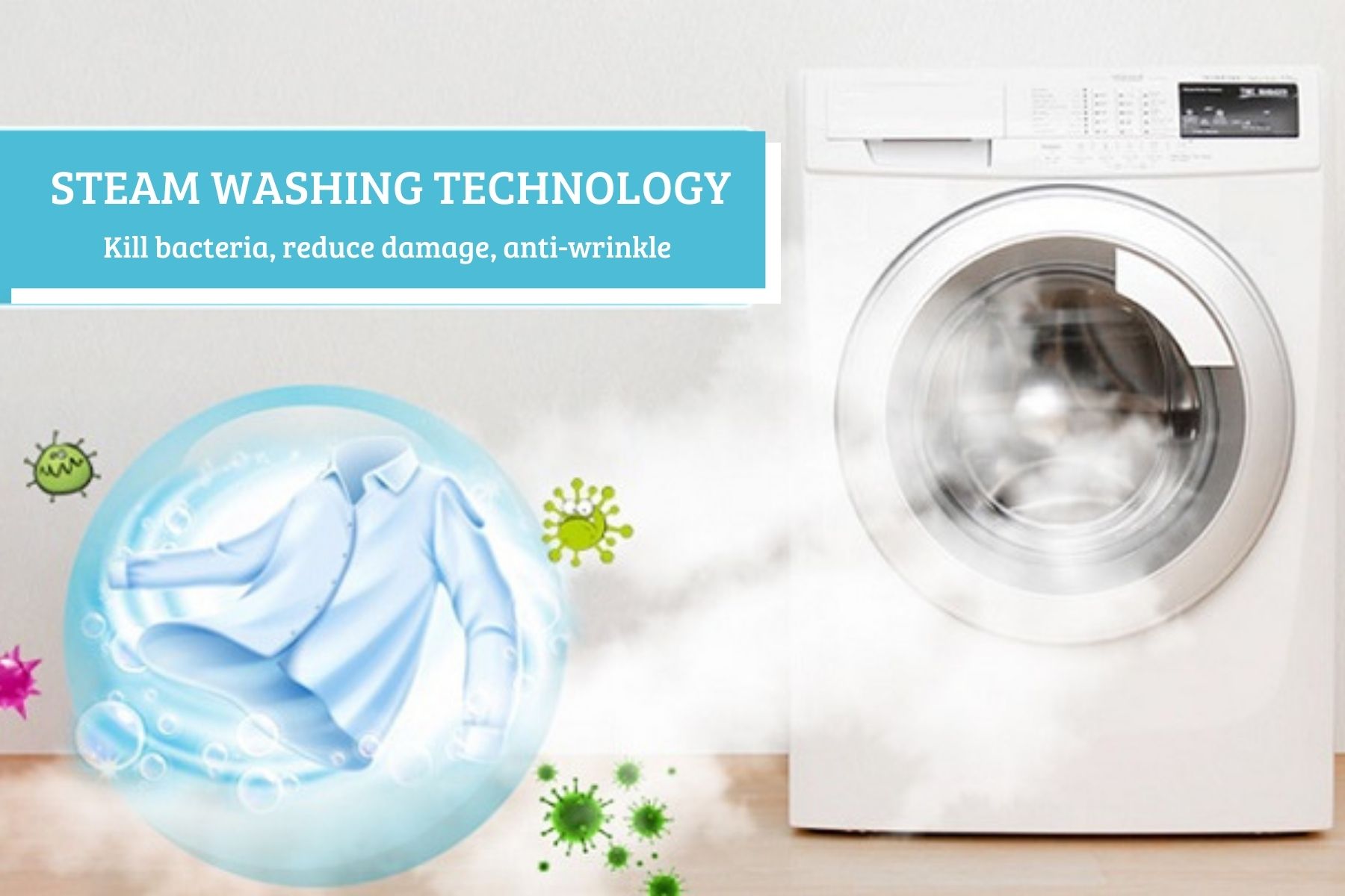 Steam washing technology
