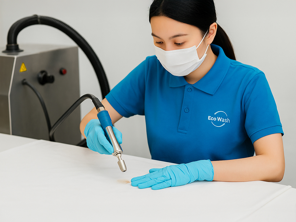 quy trình xử lý các vết bẩn đặc thù trên chăn ga gối khách sạn